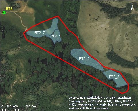 Big Creek Lakes-South Map