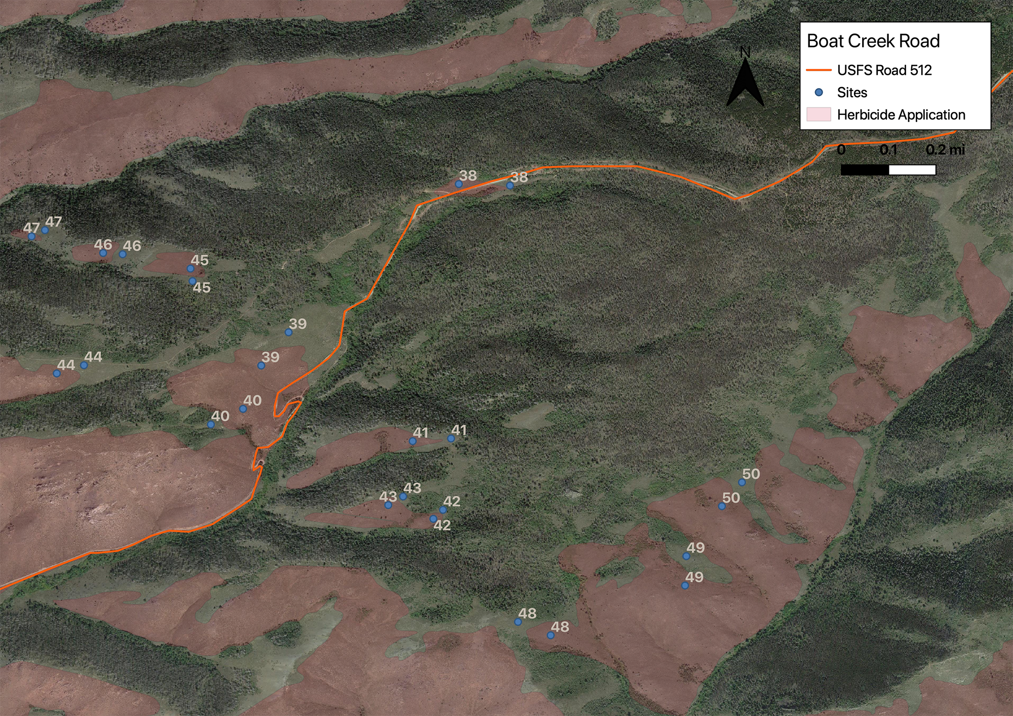 a Map of Boat Creek Road