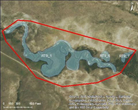 Map of First Creek Catchment