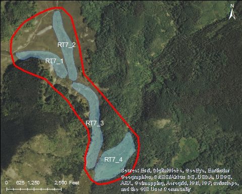 Map od Grouse Mountain Catchment