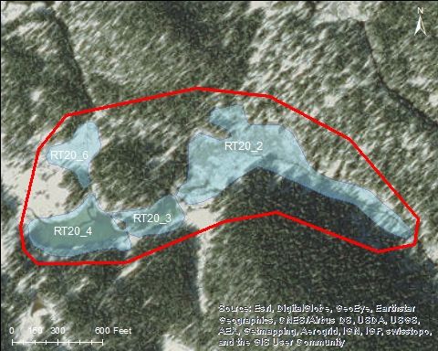 Map Mandall Lakes Catchment