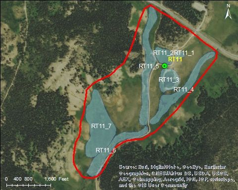 Map of Muddy Creek Catchment